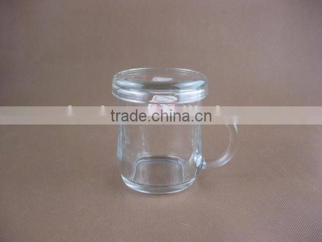 handy drinking glass cup with handle/glassware