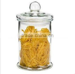 4 size wholesale glass apothecary preserve jar with glass lid