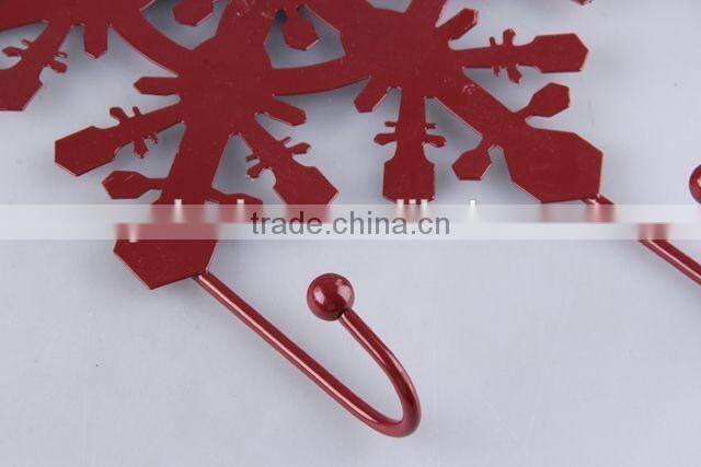 New design snowflake shape iron hook