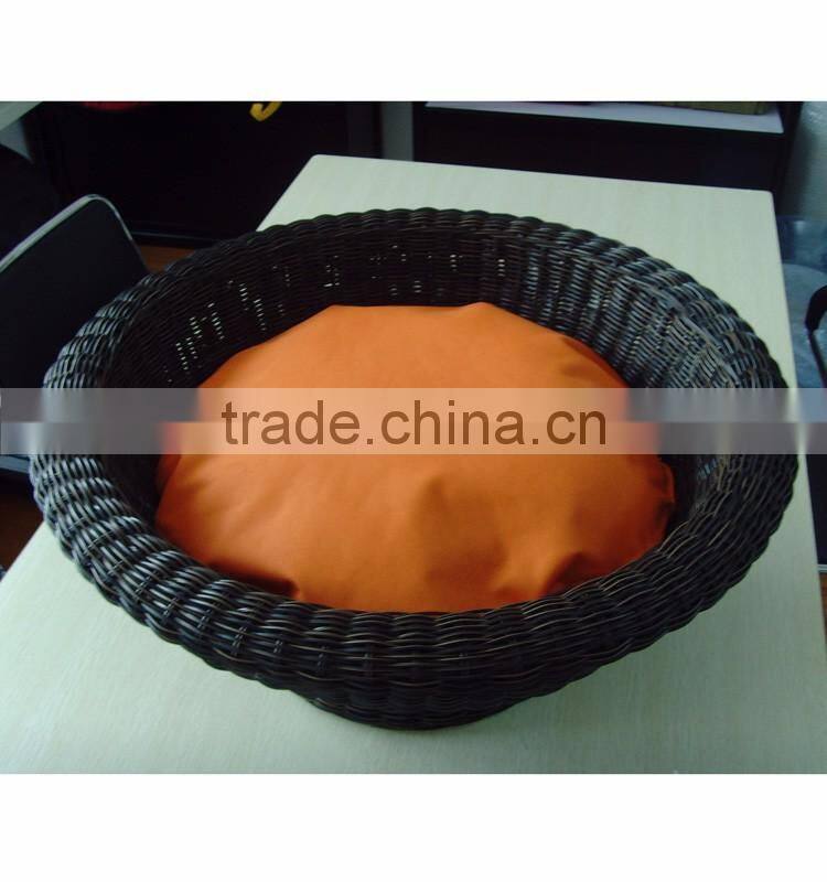 luxury wicker dog bed round rattan