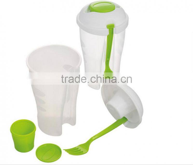 Salad Recipes Plastic Dressing Containers & Forks Compact