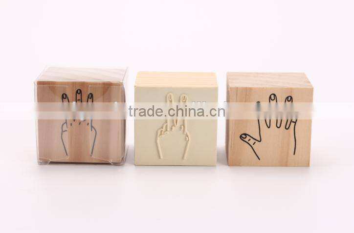 Jumbo Gesture Wooden Stamp