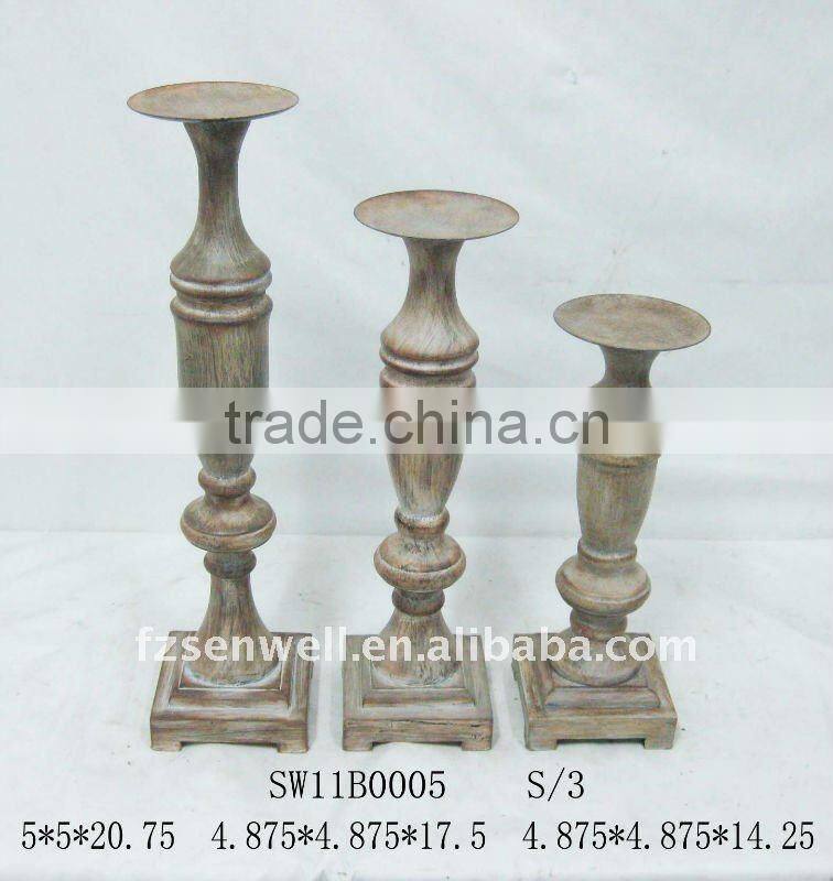 Handmade wood top coffee table with metal base