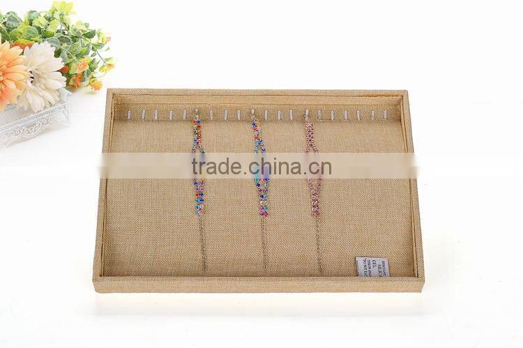 2015 china supplier wholesale custom linen wooden jewelry packing box
