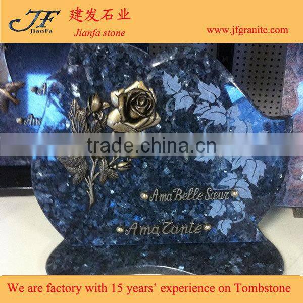 Best Selling Small Tombstone With Rose Carving Design