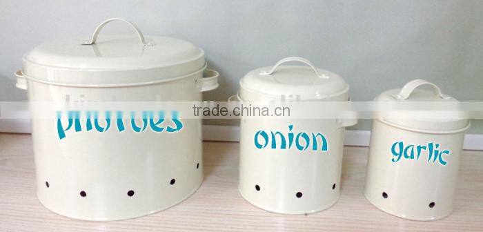 Hot sale household kitchen storage container set of 3