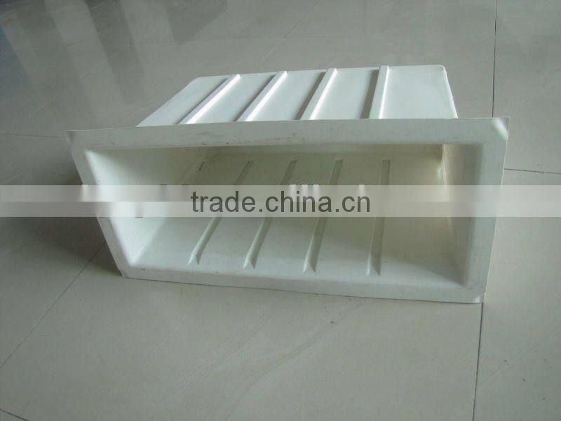 Hot forming vacuum suction plastic receptacle