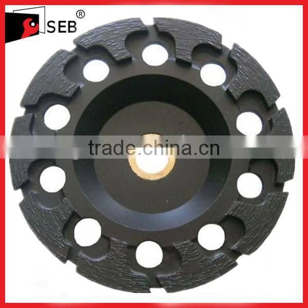 Diamond tool double row diamond grinding cup wheel