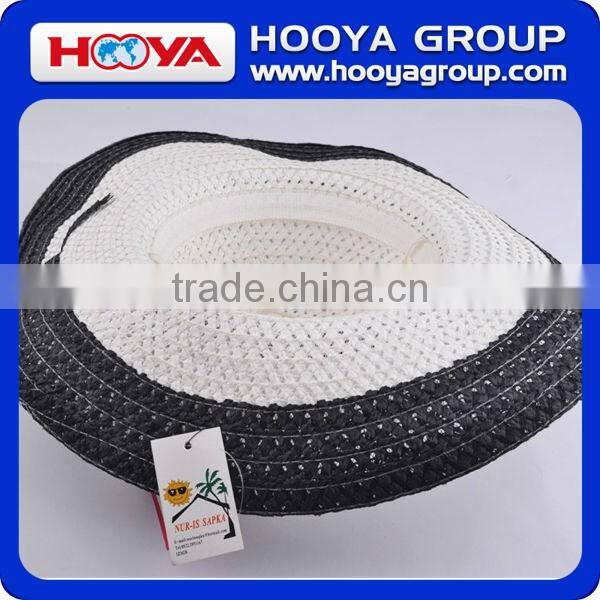 GS49871 Simple And Fashion Wholesale Summer Bulk Straw Cowboy Hats