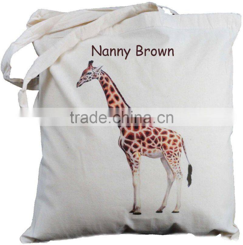 Wholesale natural cotton shopping bag/cotton road bag/organic cotton tote bag
