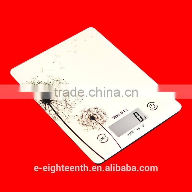 2016 new arrival hot sale Digital Kitchen Scale Compact Electronic Diet Bake Food Postal Scale 11lb 5kg