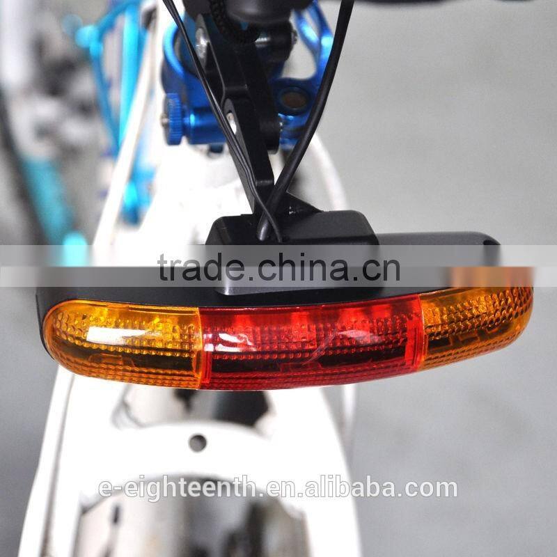 3 In1 Bike Bicycle 7 LED Turn Tail Rear Signal Brake Light Lamp 8 Tune Horn