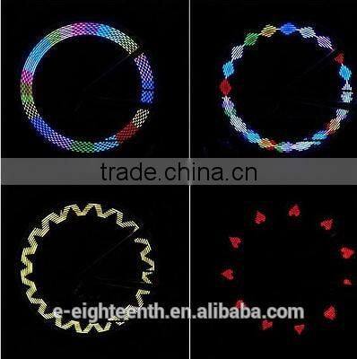 hot Bicycle Cycling Bike 7 LED Silicone Wheel Spoke Wire Light Tyre Lamp 12 Patterns