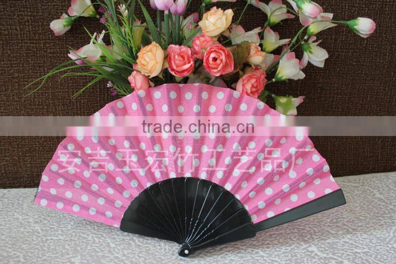 Customized plastic cloth fan with your logo printing