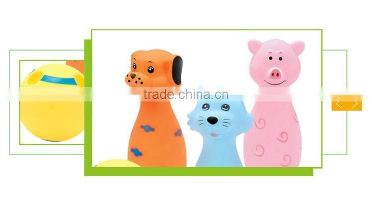 Hot Sale Kids Animal Shapes Sport Set Plastic Mini Bowling Toy