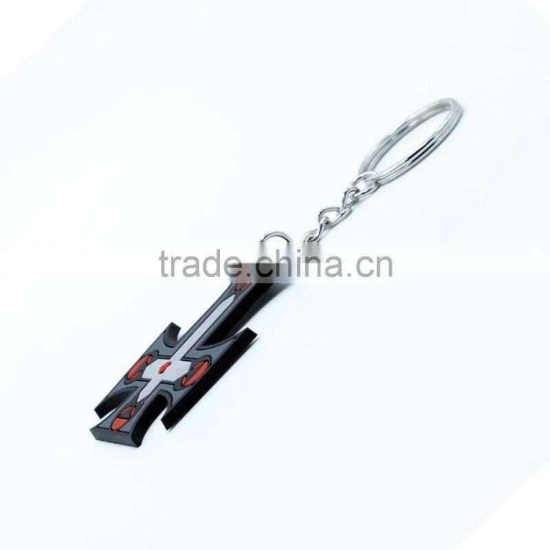 Promotional pvc keychains custom special keyrings 3D shape soft pvc keychain