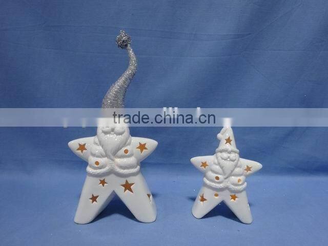 Christmas decoration Porcelain with iron ornaments gifts