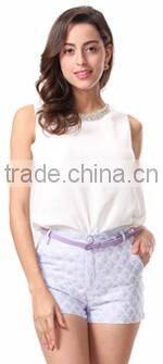 Domin fashion latest design women leather shorts