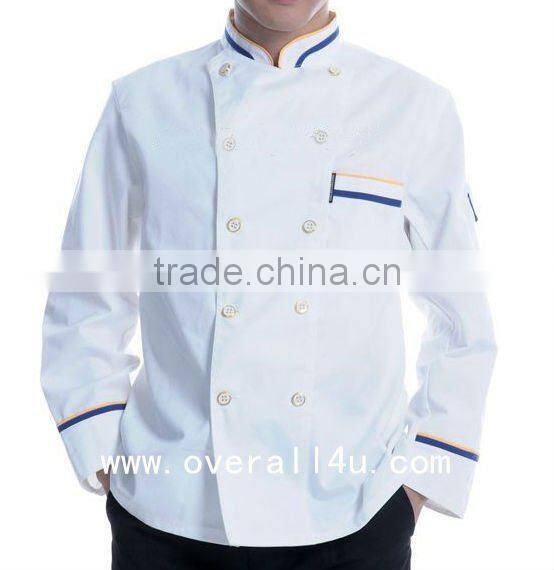 8 Button 3/4 Length Sleeve 100% Cotton Chef Uniform Coat KR004