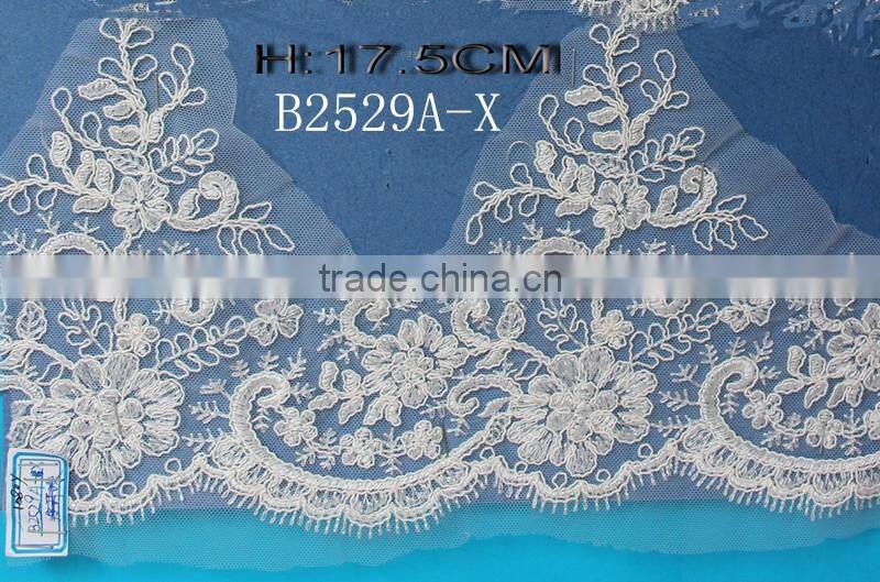 Professional wedding cotton ladder lace trim With Bottom Price