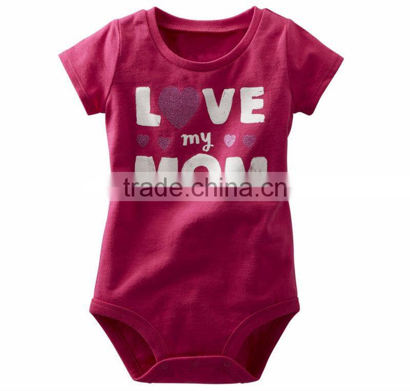 China guangzhou wholesale kid baby letter printing rompers for boys infant jumpsuit