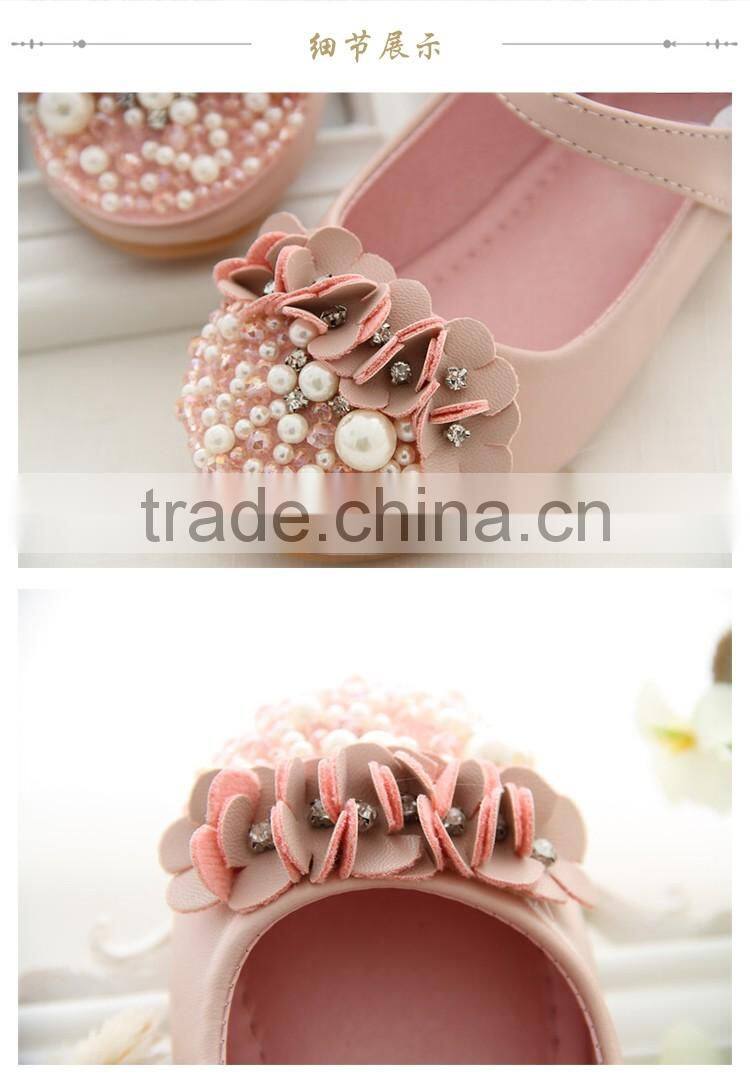 wedding shoes for children retails or wholesales girls party shoes with flowers for christmas gift