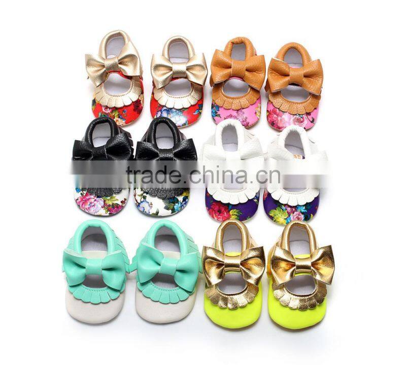 Toddler Infant Newborn Baby Moccasin Shoes Leather Shoes Best Quality