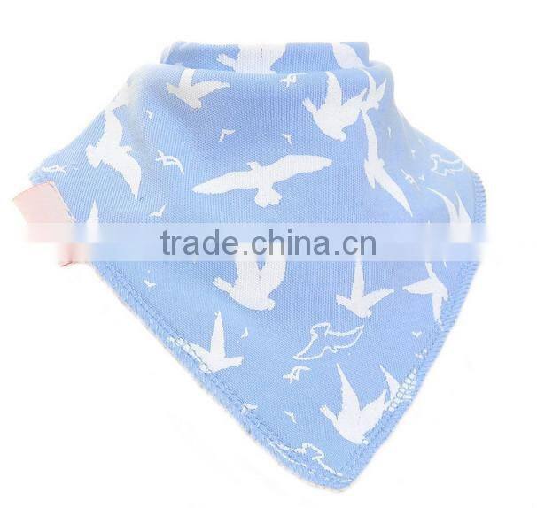 Alibaba china printing cotton custom absorbent dribbler bandana baby bibs wholesale