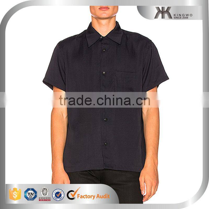 China Unique Design Men Casual Back Screen Printing Shirts