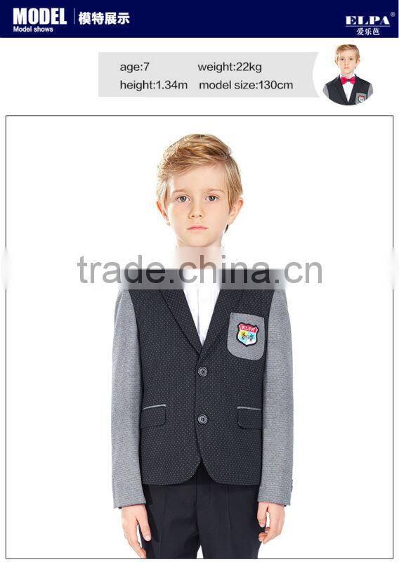 ELPA 2015 style NXB0033 plus size America favorite cotton Elbow Patches Dark Gray kids balzer