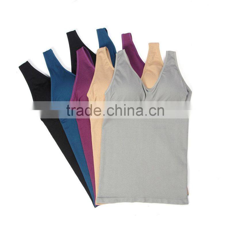 polyamide and spandex women yoga camisole women vest