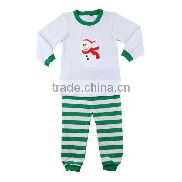 2017 wholesale toddler boy girl cotton christmas pajamas boutique baby clothes red green kids pajamas