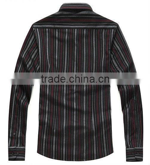 100% Cotton Fashion stripe shirt men 2013/shirt manufacturers