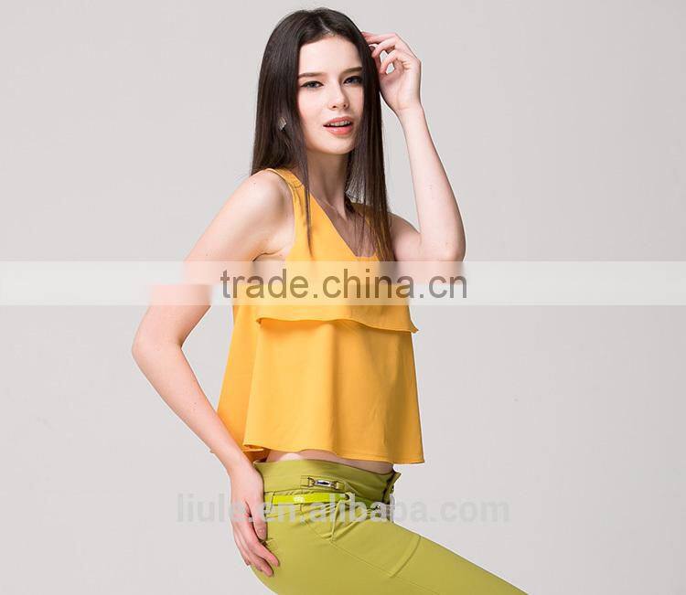 Lovely wide strap tank top