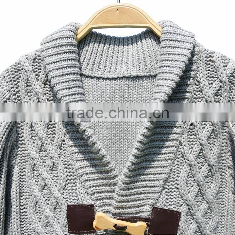 New Design Cable Pattern Knitting Baby Sweater Cardigan Design