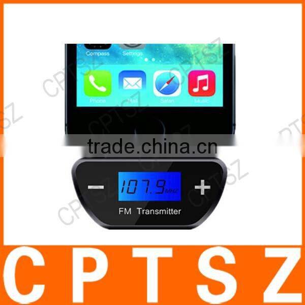 Hands-free talking for smart phones Mini FM Transmitter with LCD-Display