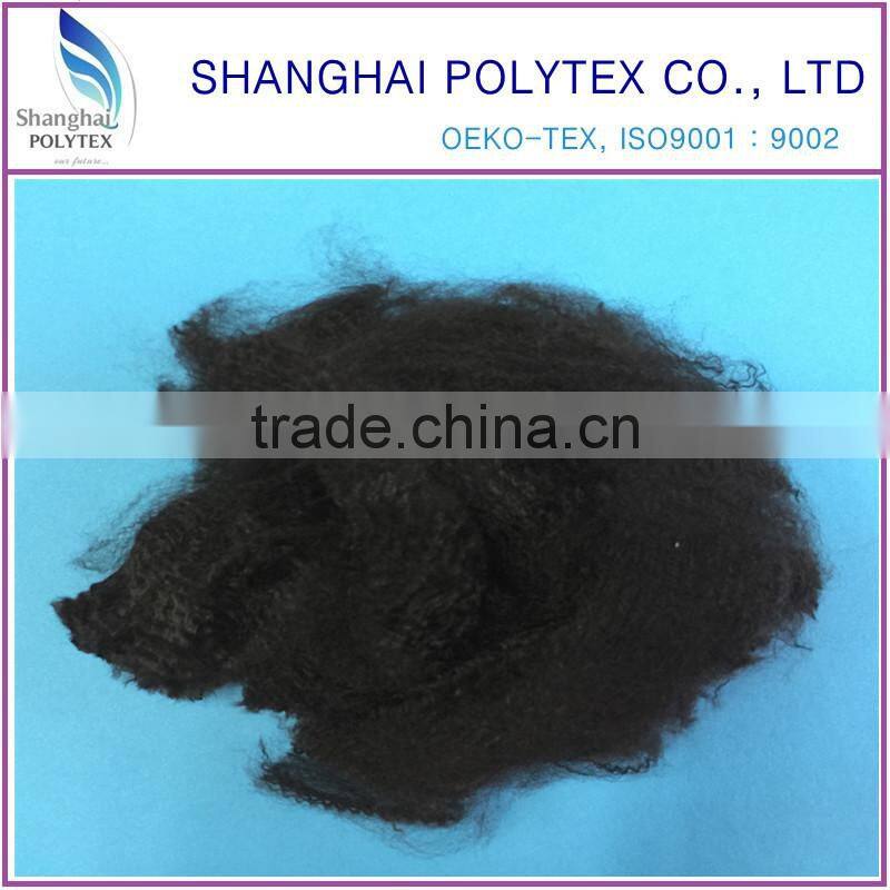 China wholesale dope dyed polyester staple fiber ,recycled polyester staple fiber filling HCS 7d ,15d padding use