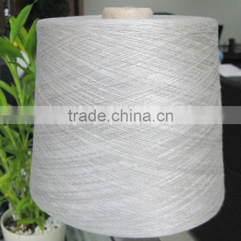 silver metallic knitting yarnsilver fiber yarn for touch screen gloves