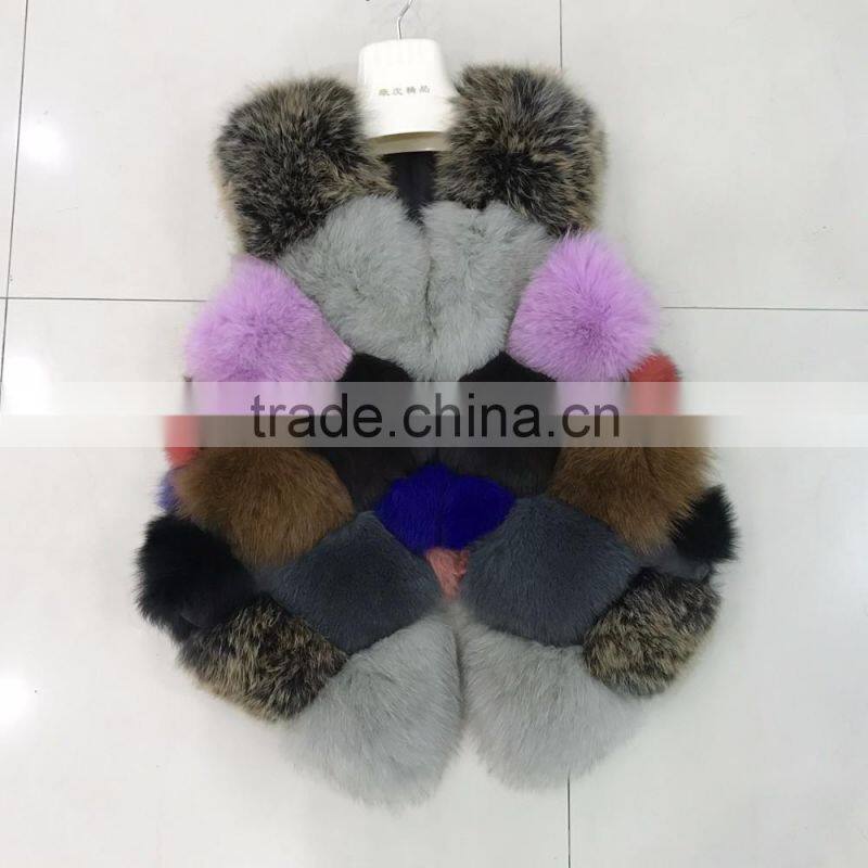 SJ043 Newest Design Colorful Top Quality Fox Apparel Gilets