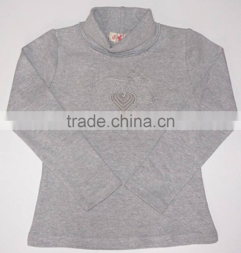 Breathable Pure Cotton Long Sleeve Children Base Shirt