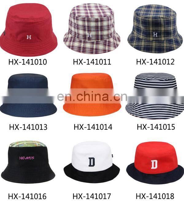 Stylish Folding Bucket Hats Solid Color Blank Bucket Hat