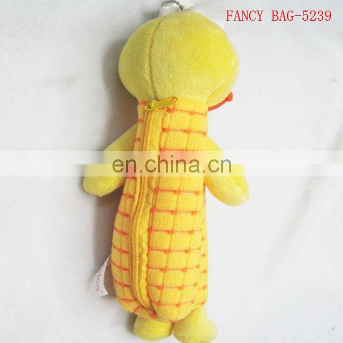 Custom Lovely Yellow duck shaped Pencil Bag cheap Wholesale