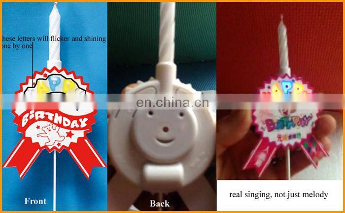 2015 new style magic flasher spiral singing birthday candle