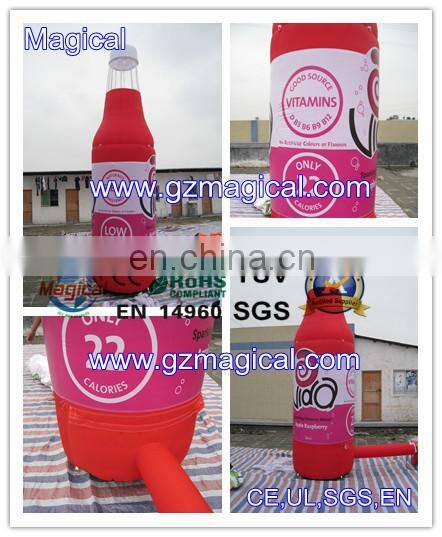 various inflatable soda beverage can model display