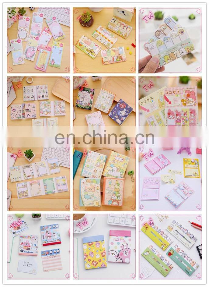 chinese new stationery products school supplier Modern design cartoon animal shaped sticky notes custom with logo