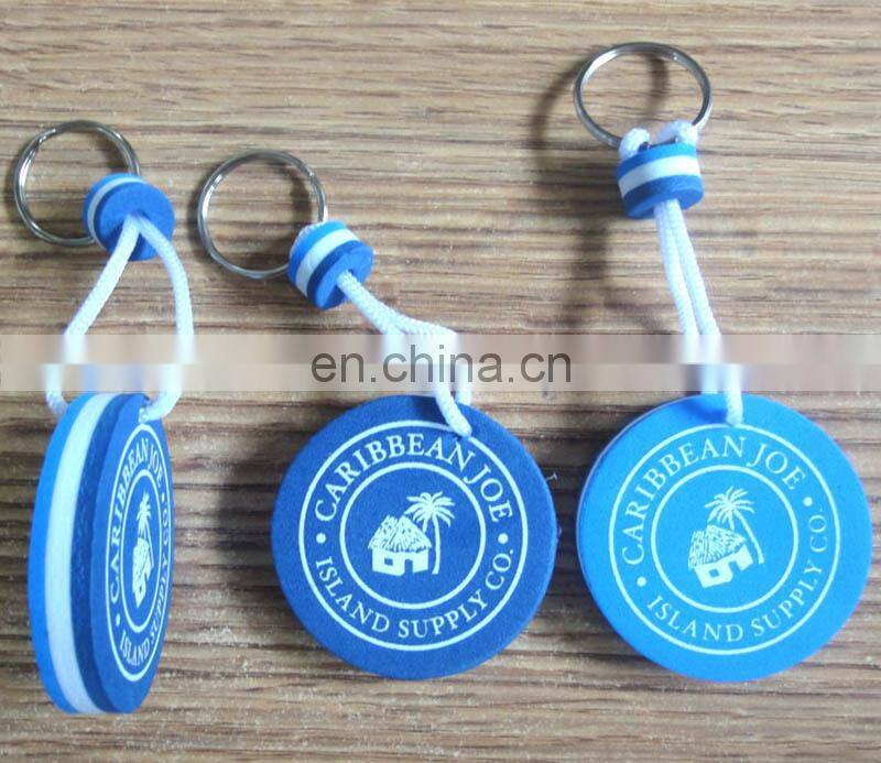 Wholesale cheap eva foam floatable keychain with custom logo