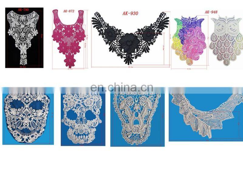 Bailange 2015 latest wholesale Guangzhou cotton lace collar lace neck neck lace designs for ladies suit