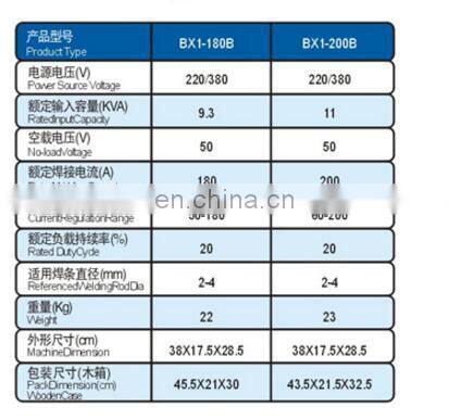 High Quality AC ARC Welding Machine BX1-180b
