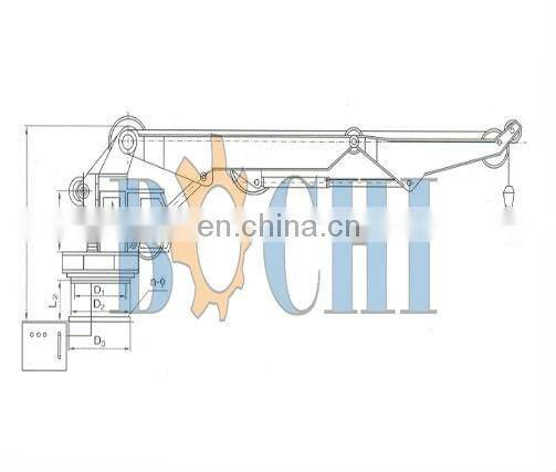Marine Hydraulic/Electric Tug Boat Crane