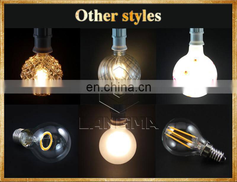 Colorful lights decorate christmas tree red green blue 3w/4w/5w st64 led filament bulb